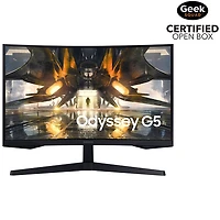 Boîte ouverte -Moniteur de jeu FreeSync ACL incurvé VA QHD 165 Hz 27 po Odyssey G5 de Samsung avec temps de réponse 1 ms gris à gris (LS27AG550ENXZA)