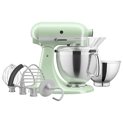 Batteur sur socle à tête inclinable Artisan de KitchenAid avec ensemble d'accessoires de qualité supérieure - 5 pte - 325 W