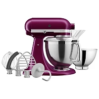 Batteur sur socle à tête inclinable Artisan de KitchenAid avec ensemble d'accessoires de qualité supérieure - 5 pte - 325 W