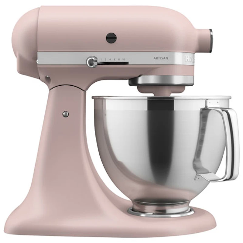 KitchenAid Artisan Tilt-Head Stand Mixer with Premium Accessory Pack - 5Qt - 325-Watt - Feathered Pink