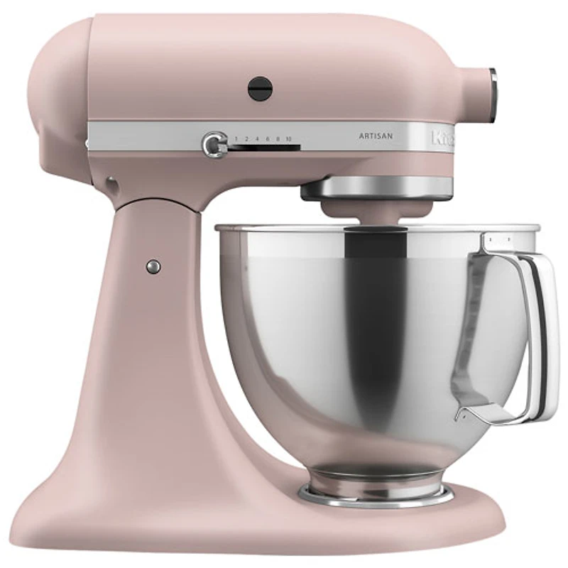 KitchenAid Artisan Tilt-Head Stand Mixer with Premium Accessory Pack - 5Qt - 325-Watt - Feathered Pink