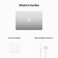 Apple MacBook Air 13.6" w/ Touch ID (2022) - Silver (Apple M2 Chip / 256GB SSD / 8GB RAM) - English