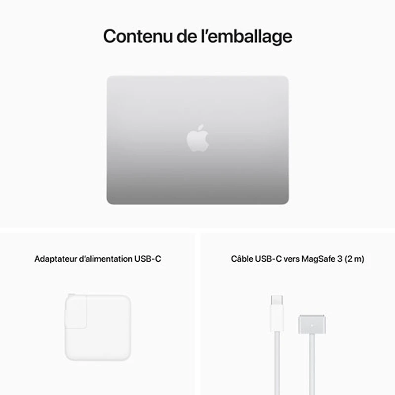 Apple MacBook Air 13.6" w/ Touch ID (2022) - Silver (Apple M2 Chip / 256GB SSD / 8GB RAM) - English