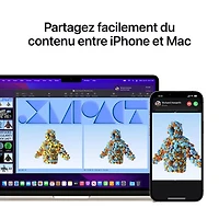 MacBook Air 13,6 po + Touch ID d'Apple (2022) - Comète (puce M2 d'Apple/SSD 256 Go/RAM 8 Go) - Anglais