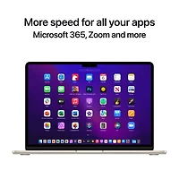 MacBook Air 13,6 po + Touch ID d'Apple (2022) - Comète (puce M2 d'Apple/SSD 256 Go/RAM 8 Go) - Anglais