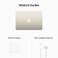 MacBook Air 13,6 po + Touch ID d'Apple (2022) - Comète (puce M2 d'Apple/SSD 256 Go/RAM 8 Go) - Anglais