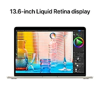 MacBook Air 13,6 po + Touch ID d'Apple (2022) - Comète (puce M2 d'Apple/SSD 256 Go/RAM 8 Go) - Anglais