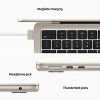 MacBook Air 13,6 po + Touch ID d'Apple (2022) - Comète (puce M2 d'Apple/SSD 256 Go/RAM 8 Go) - Anglais