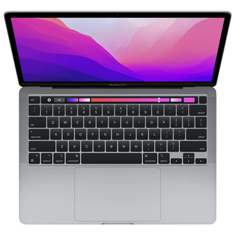 MacBook Pro 13,3 po + Touch Bar Apple (2022) - Gris cosmique (puce M2 d'Apple/SSD 512 Go/RAM 8 Go) - Français