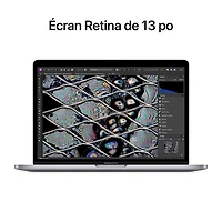 MacBook Pro 13,3 po + Touch Bar Apple (2022) - Gris cosmique (puce M2 d'Apple/SSD 512 Go/RAM 8 Go) - Français