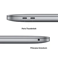 MacBook Pro 13,3 po + Touch Bar Apple (2022) - Gris cosmique (puce M2 d'Apple/SSD 512 Go/RAM 8 Go) - Français
