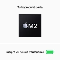 MacBook Pro 13,3 po + Touch Bar Apple (2022) - Argenté (puce M2 d'Apple/SSD 512 Go/RAM 8 Go) - Français