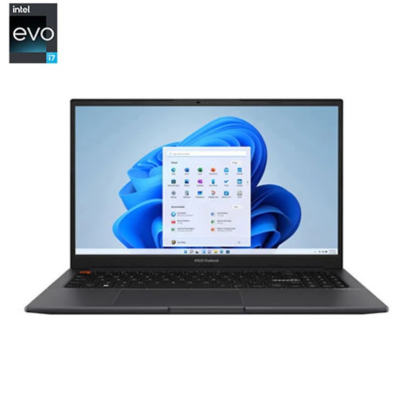 Portable DELO de 15,6 po VivoBook S d'ASUS - Noir (Evo i7-12700H d'Intel/SSD 1 To/RAM 16 Go/Windows 11)