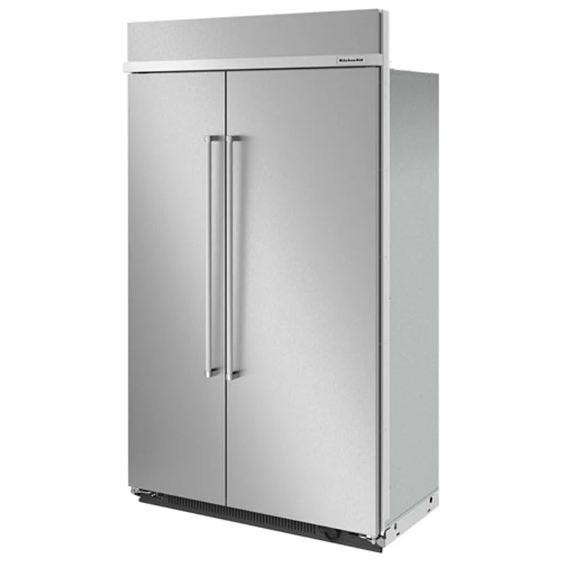 Réfrigérateur à congélateur juxtaposé 30 pi³ 48 po de KitchenAid (KBSN708MPS) - Acier inoxydable
