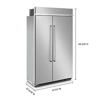 Réfrigérateur à congélateur juxtaposé 30 pi³ 48 po de KitchenAid (KBSN708MPS) - Acier inoxydable