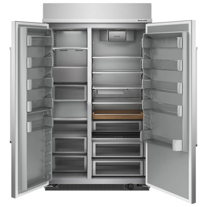 Réfrigérateur à congélateur juxtaposé 30 pi³ 48 po de KitchenAid (KBSN708MPS) - Acier inoxydable