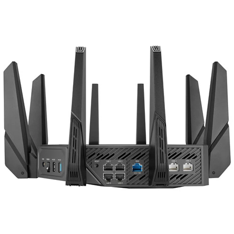Routeur de jeu sans fil Wi-Fi 6E quadribande ROG Rapture GT-AXE16000 d'ASUS (GT-AXE16000)