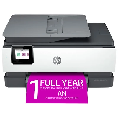 Imprimante à jet d'encre tout-en-un OfficeJet Pro 8034e de HP - Essai de 1 an de Instant Ink de HP inclus* - Exclusivité de Best Buy