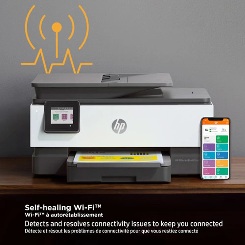 Imprimante à jet d'encre tout-en-un OfficeJet Pro 8034e de HP - Essai de 1 an de Instant Ink de HP inclus* - Exclusivité de Best Buy
