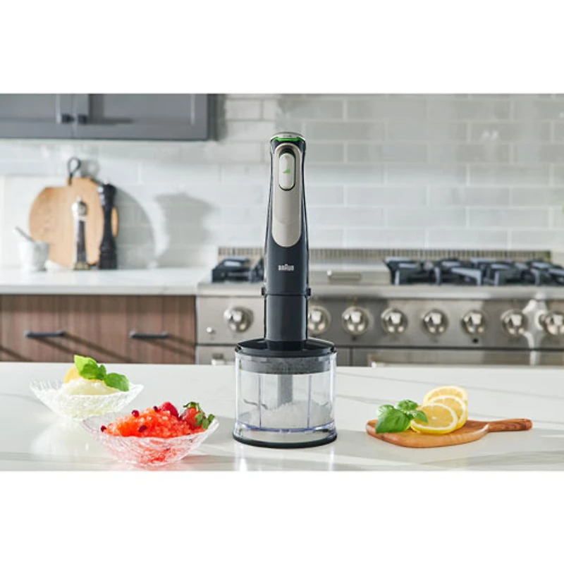 Mélangeur à immersion de 700 W MultiQuick 9137 de Braun - Noir et acier inoxydable
