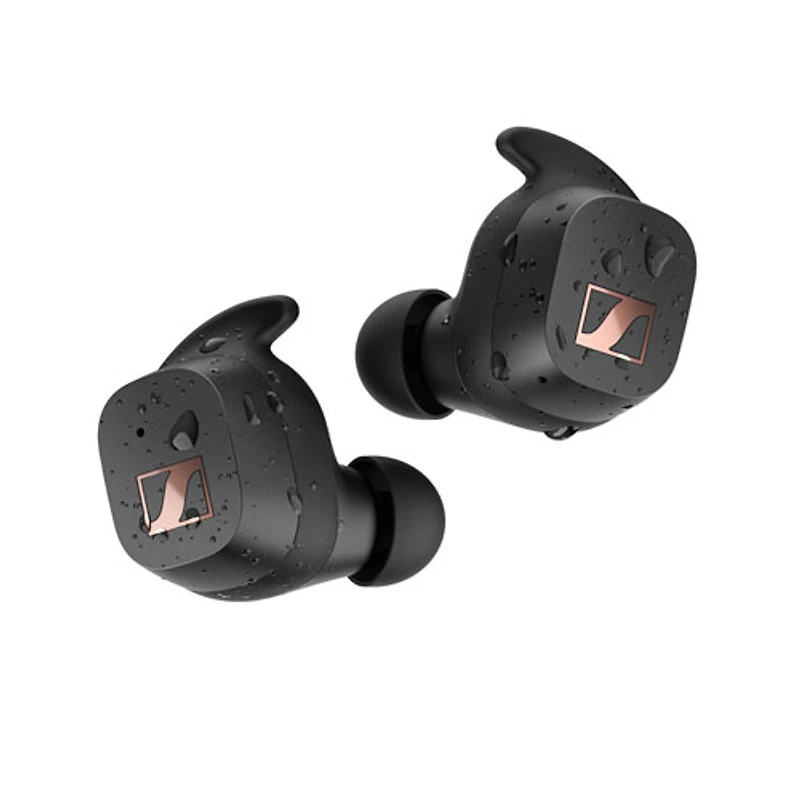 Écouteurs boutons 100 % sans fil à isolation sonore SPORT de Sennheiser - Noir