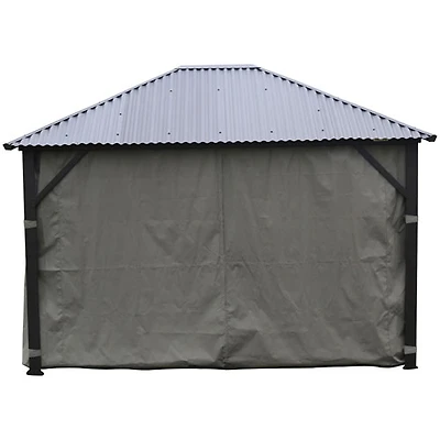 Rideau saisonnier Safezone pour abri de jardin de 10 x 14 pi de Corriveau - Gris