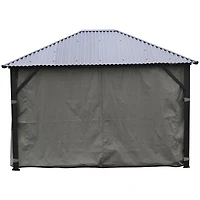 Rideau saisonnier Safezone pour abri de jardin de 10 x 14 pi de Corriveau - Gris