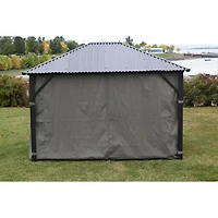 Rideau saisonnier Safezone pour abri de jardin de 10 x 14 pi de Corriveau - Gris