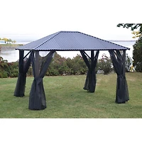 Moustiquaire pour abri de jardin de 10 x 14 pi de Corriveau - Noir