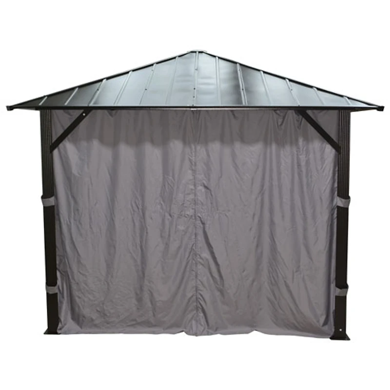 Corriveau Seasonal Curtain for 10’ x 10’ Gazebo - Light Grey