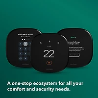 ecobee Wi-Fi Smart Thermostat Enhanced - Black