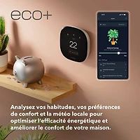 ecobee Wi-Fi Smart Thermostat Enhanced - Black
