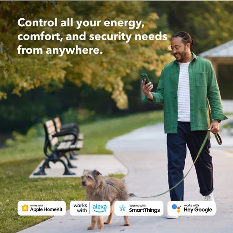 ecobee Wi-Fi Smart Thermostat Enhanced - Black