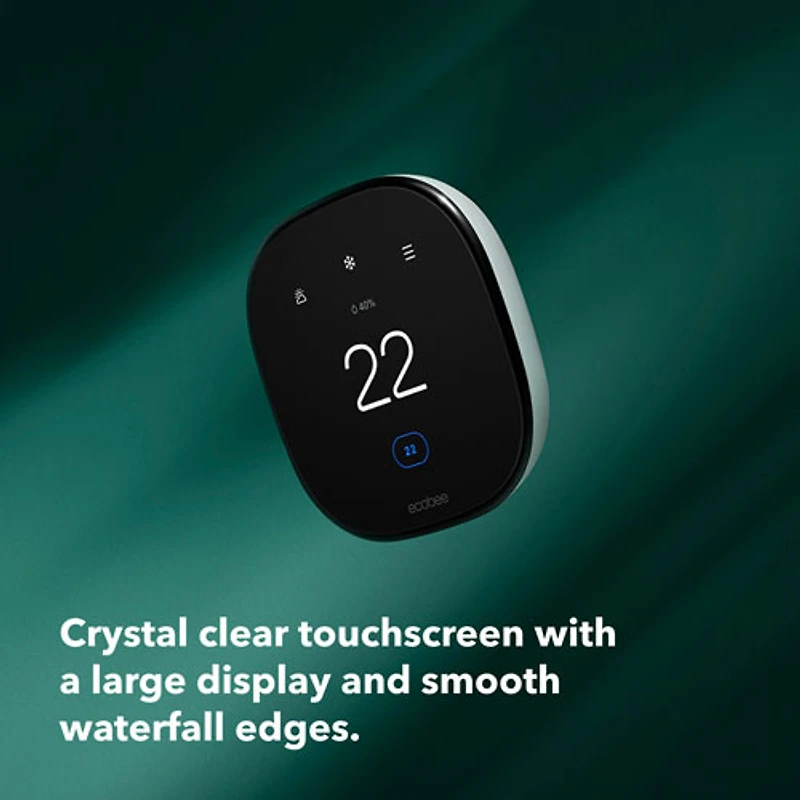 ecobee Wi-Fi Smart Thermostat Enhanced - Black