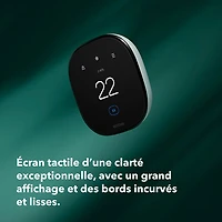 Thermostat intelligent Wi-Fi amélioré d'ecobee - Noir