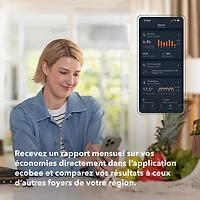 ecobee Wi-Fi Smart Thermostat Enhanced - Black