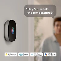 Thermostat intelligent Wi-Fi haut de gamme d'ecobee - Noir