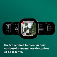 Thermostat intelligent Wi-Fi haut de gamme d'ecobee - Noir