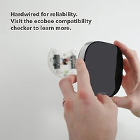 Thermostat intelligent Wi-Fi haut de gamme d'ecobee - Noir
