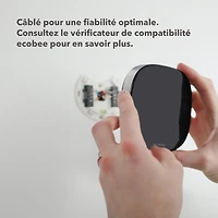 Thermostat intelligent Wi-Fi haut de gamme d'ecobee - Noir