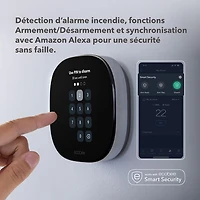 Thermostat intelligent Wi-Fi haut de gamme d'ecobee - Noir