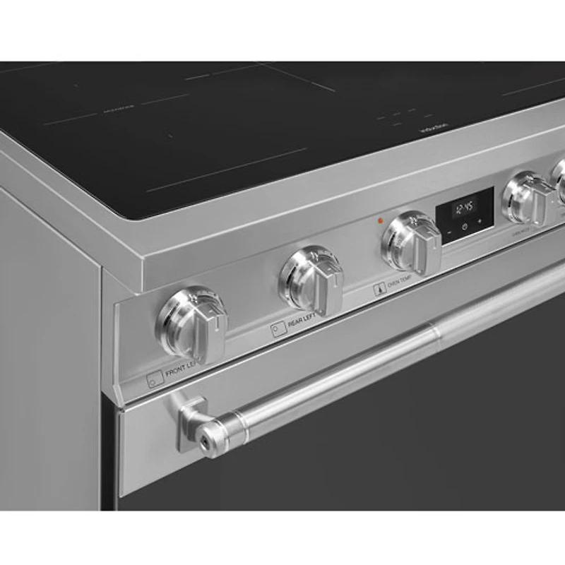 Smeg 36" 4.5 Cu. Ft. True Convection 5-Element Freestanding Induction Range (SPR36UIMX) - Stainless Steel