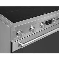 Smeg 36" 4.5 Cu. Ft. True Convection 5-Element Freestanding Induction Range (SPR36UIMX) - Stainless Steel
