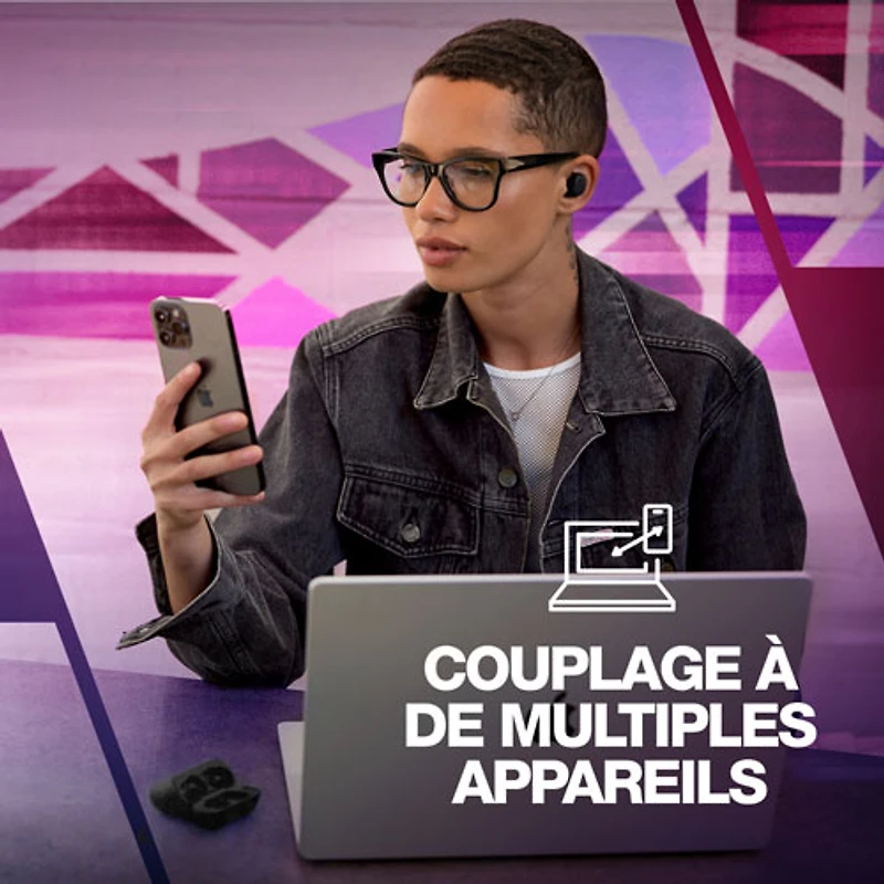 Écouteurs boutons 100 % sans fil à isolation sonore Mod de Skullcandy - Noir profond