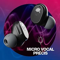 Écouteurs boutons 100 % sans fil à isolation sonore Mod de Skullcandy - Noir profond