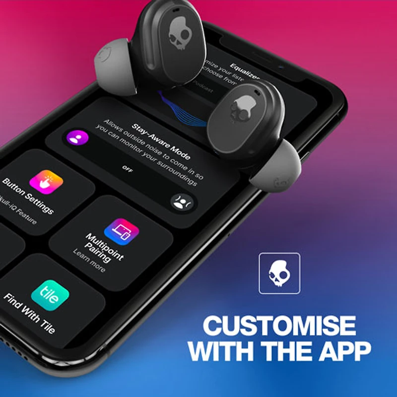 Écouteurs boutons 100 % sans fil à isolation sonore Mod de Skullcandy - Noir profond