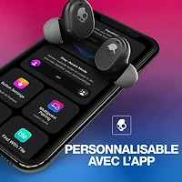 Écouteurs boutons 100 % sans fil à isolation sonore Mod de Skullcandy - Noir profond