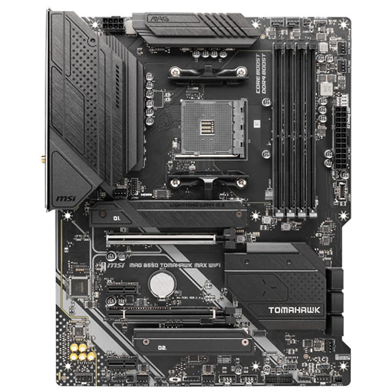 Carte mère MAG B550 Tomahawk Max Wi-Fi 6E ATX AM4 DDR4 de MSI pour processeurs Ryzen 3000/4000/5000 d'AMD