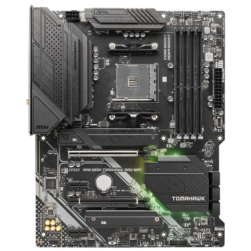 Carte mère MAG B550 Tomahawk Max Wi-Fi 6E ATX AM4 DDR4 de MSI pour processeurs Ryzen 3000/4000/5000 d'AMD