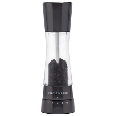 Cole & Mason Derwent Pepper Mill - Acrylic/Gunmetal